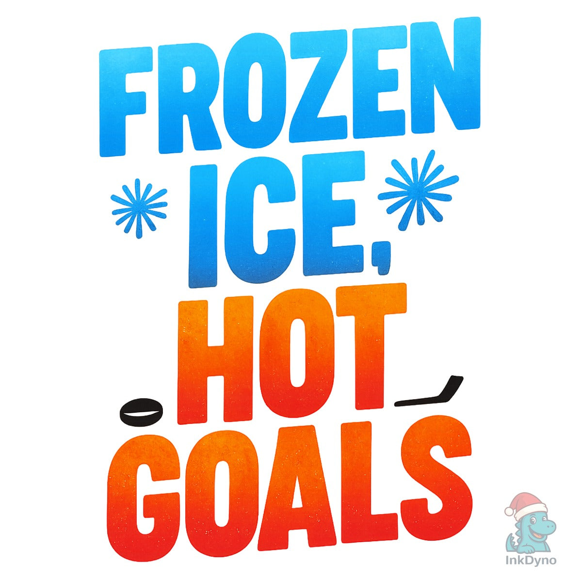 Frozen Ice Hot Goals Hockey