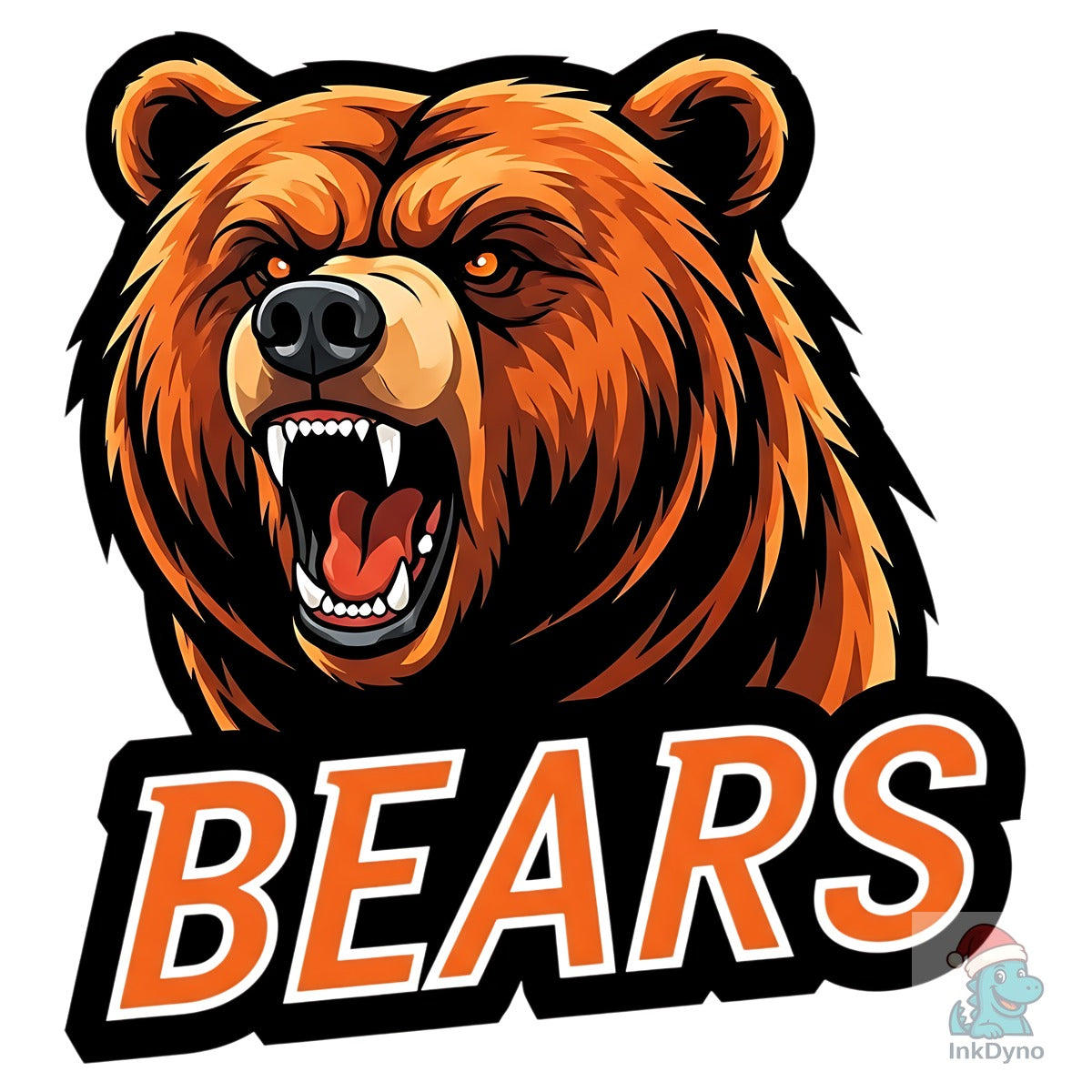 Roaring Grizzly Bear Mascot