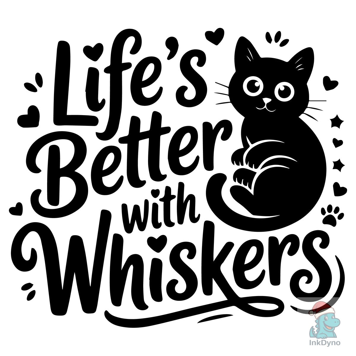 Cat Lover Life's Better with Whiskers