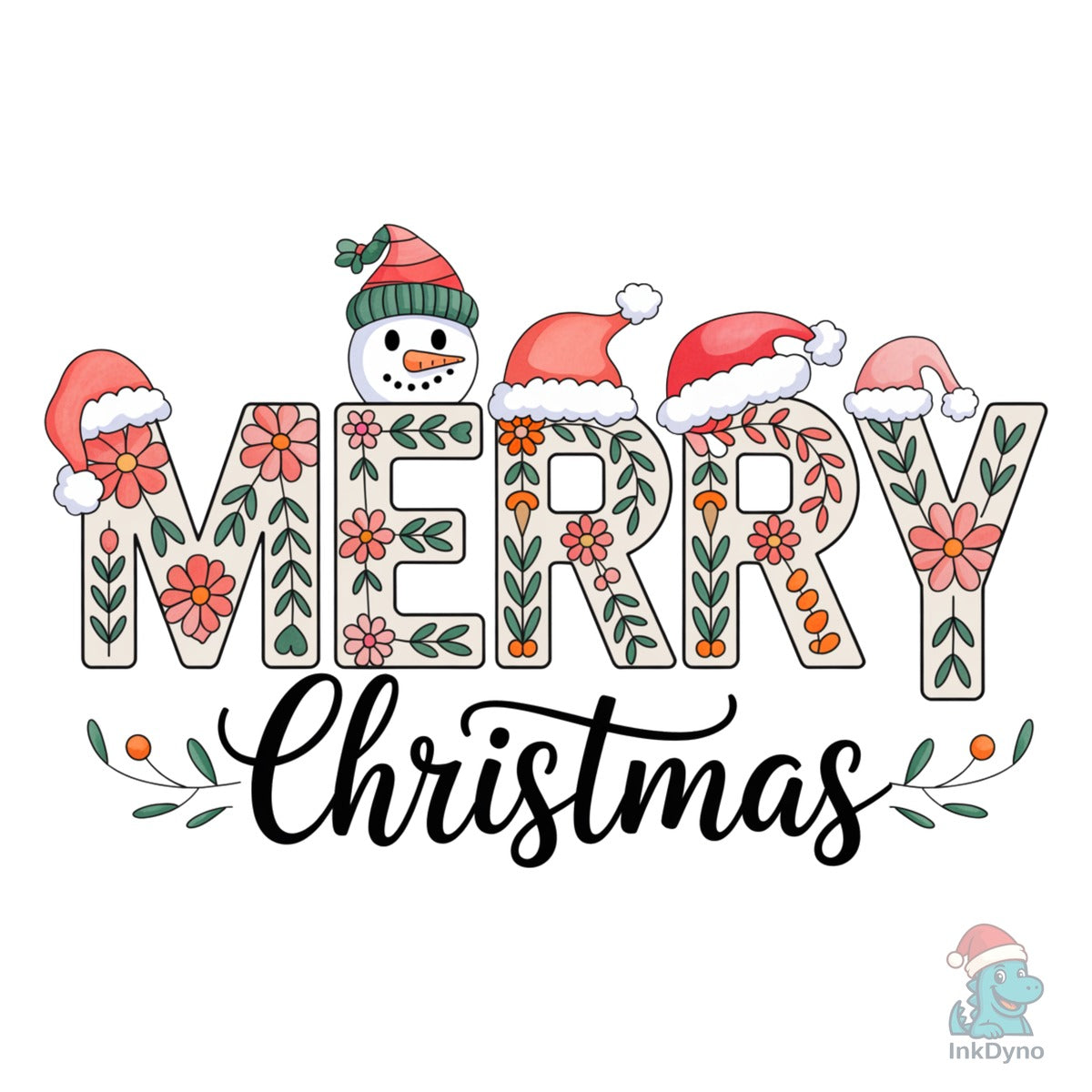 Merry Christmas Holiday Retro