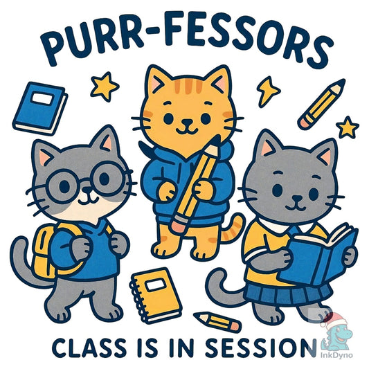 PURR-FESSORS Academic Cat - DTF Transfer