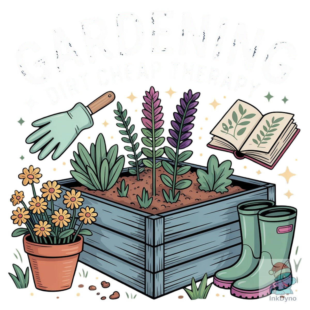 Gardening Dirt Cheap Therapy Funny
