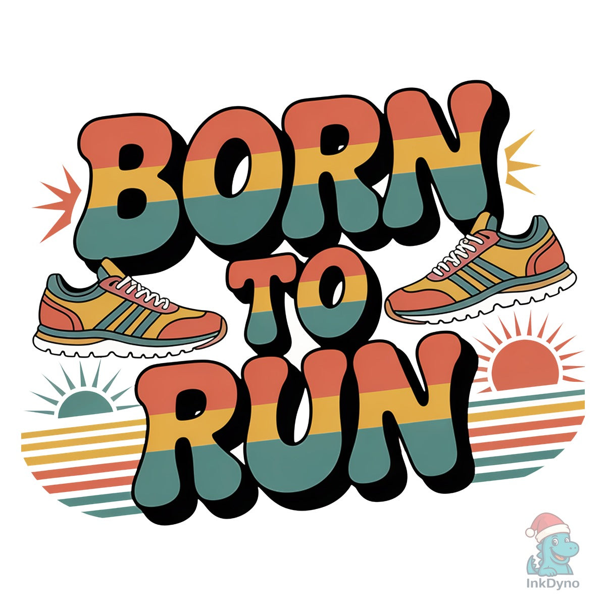 Retro Born to Run Finess Shirt
