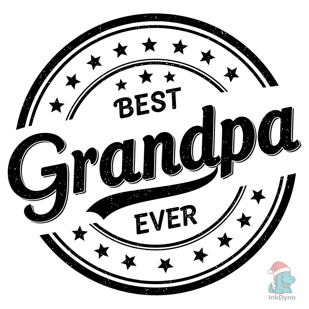 Vintage Circle Best Grandpa Ever