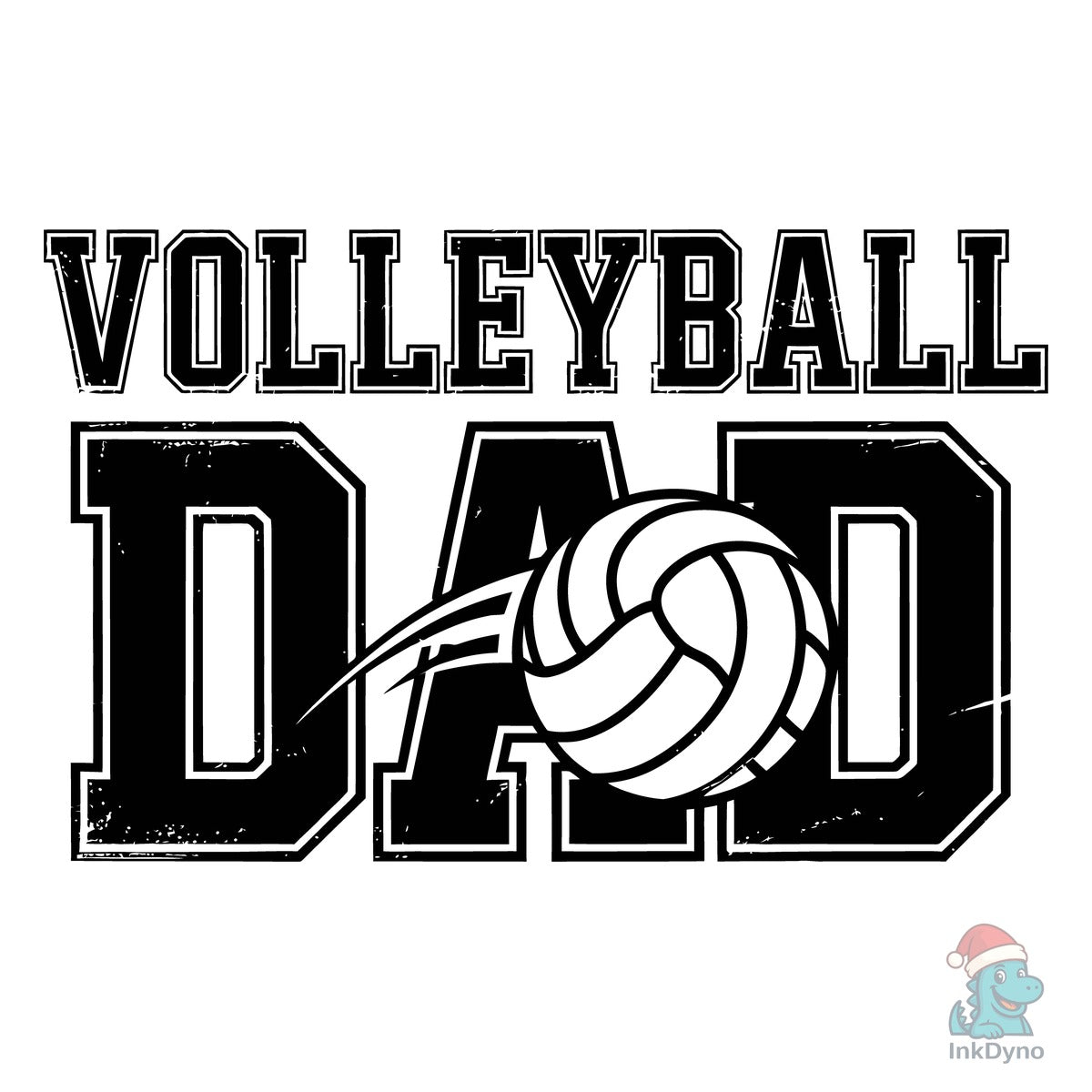 Volleyball Dad Bold Varsity Graphic
