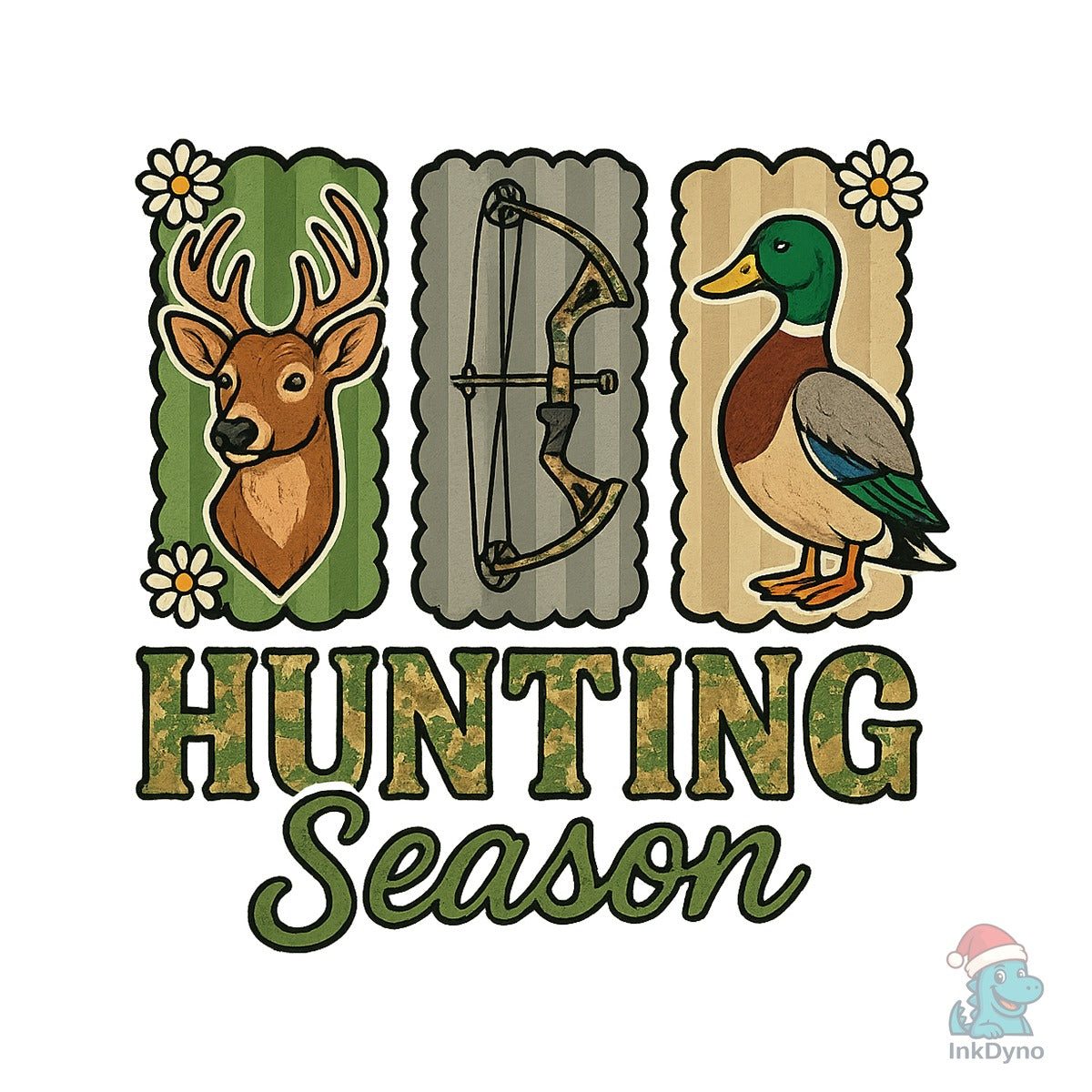 Hunting Season Preppy Camo Bow