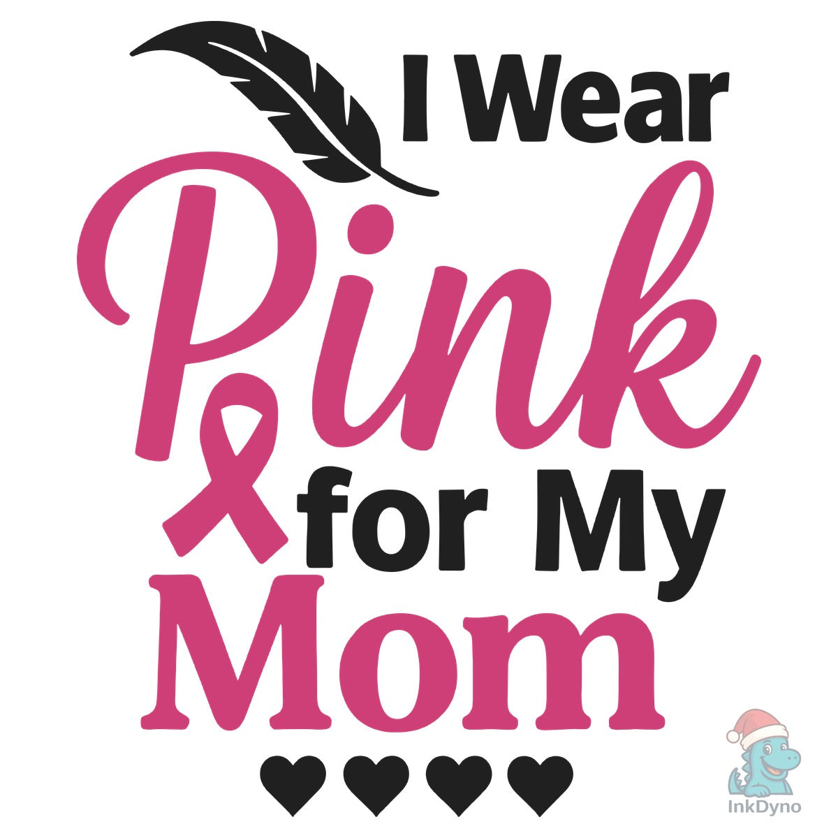 Feather Ribbon Mom