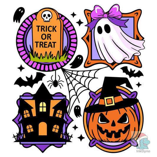 Neon Retro Spooky Season Halloween - DTF Transfer