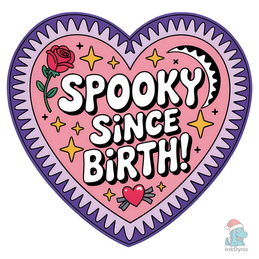 Spooky Moon Heart - DTF Transfer