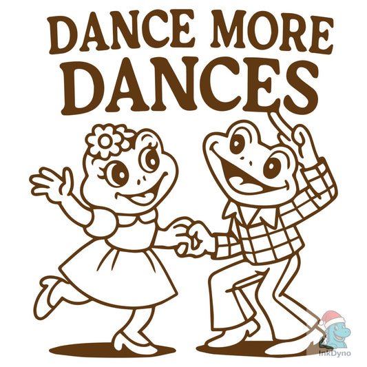Cute Frog Couple Dance - DTF Transfer