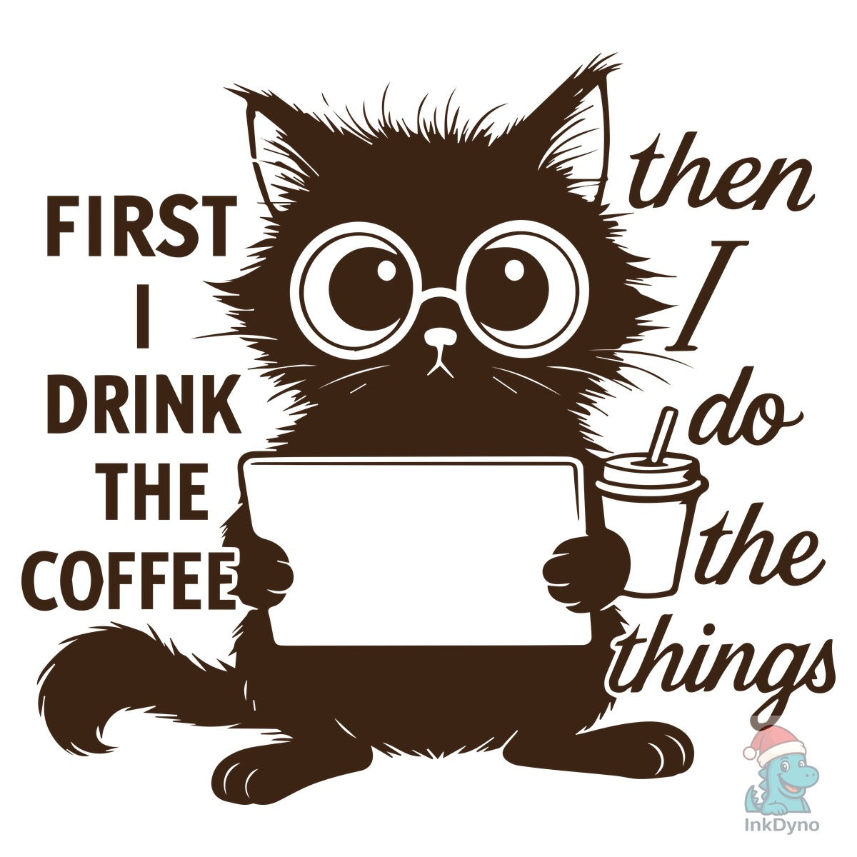 Funny Coffee Cat