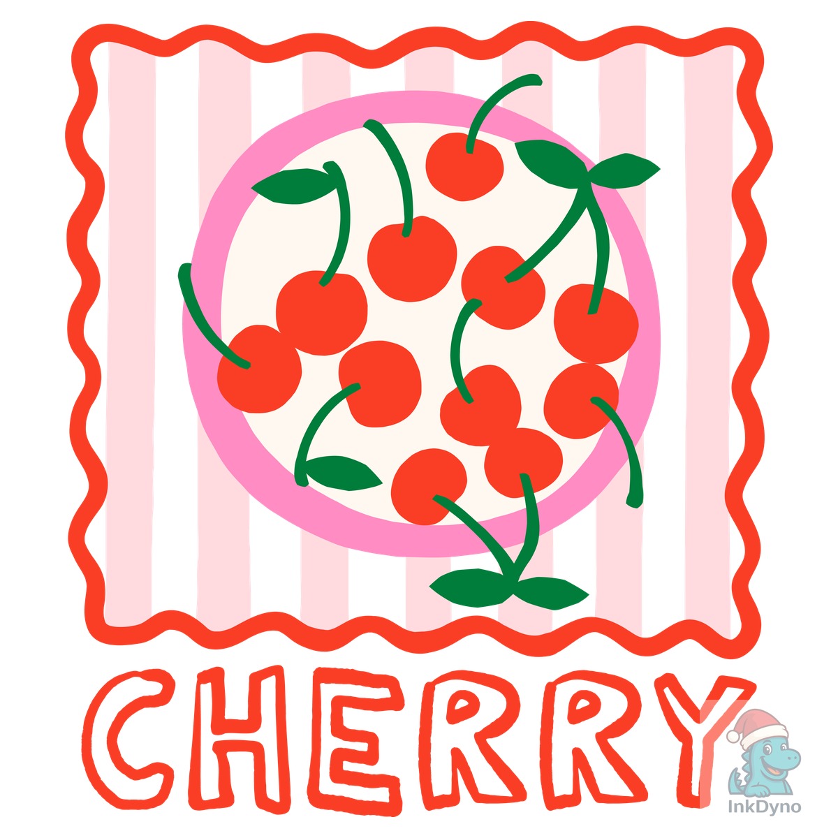 Cherry Sublimation Summer Fruit Print