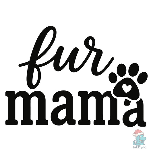 Fur Mama Paw Heart Design - DTF Transfer
