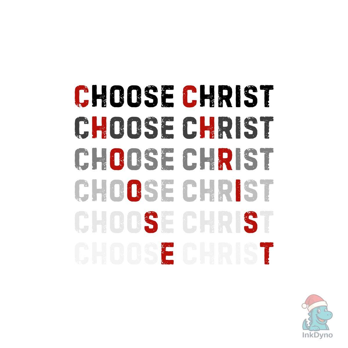 Choose Christ Christian Quote Design