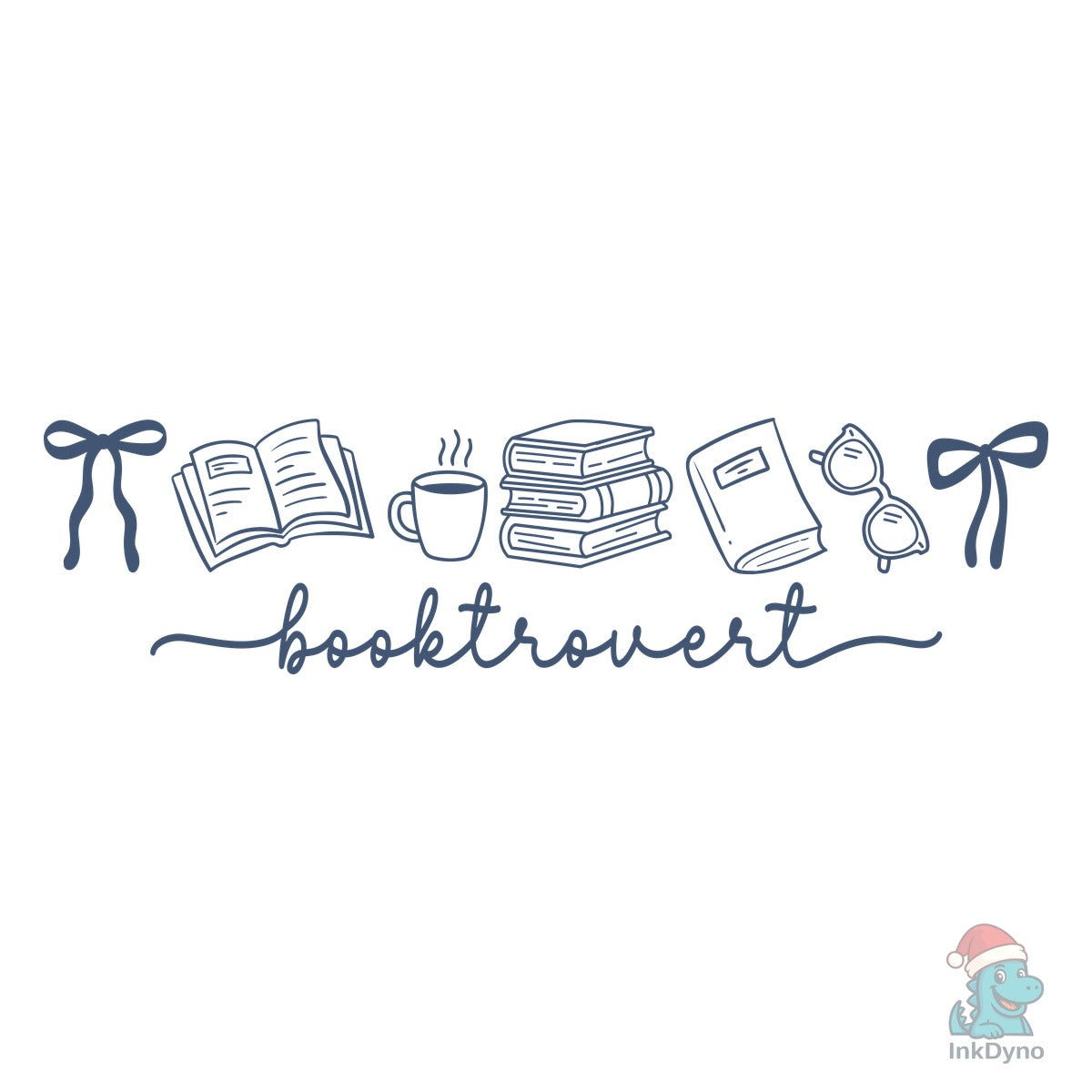 Coquette Bookish Booktrovert Doodle Book