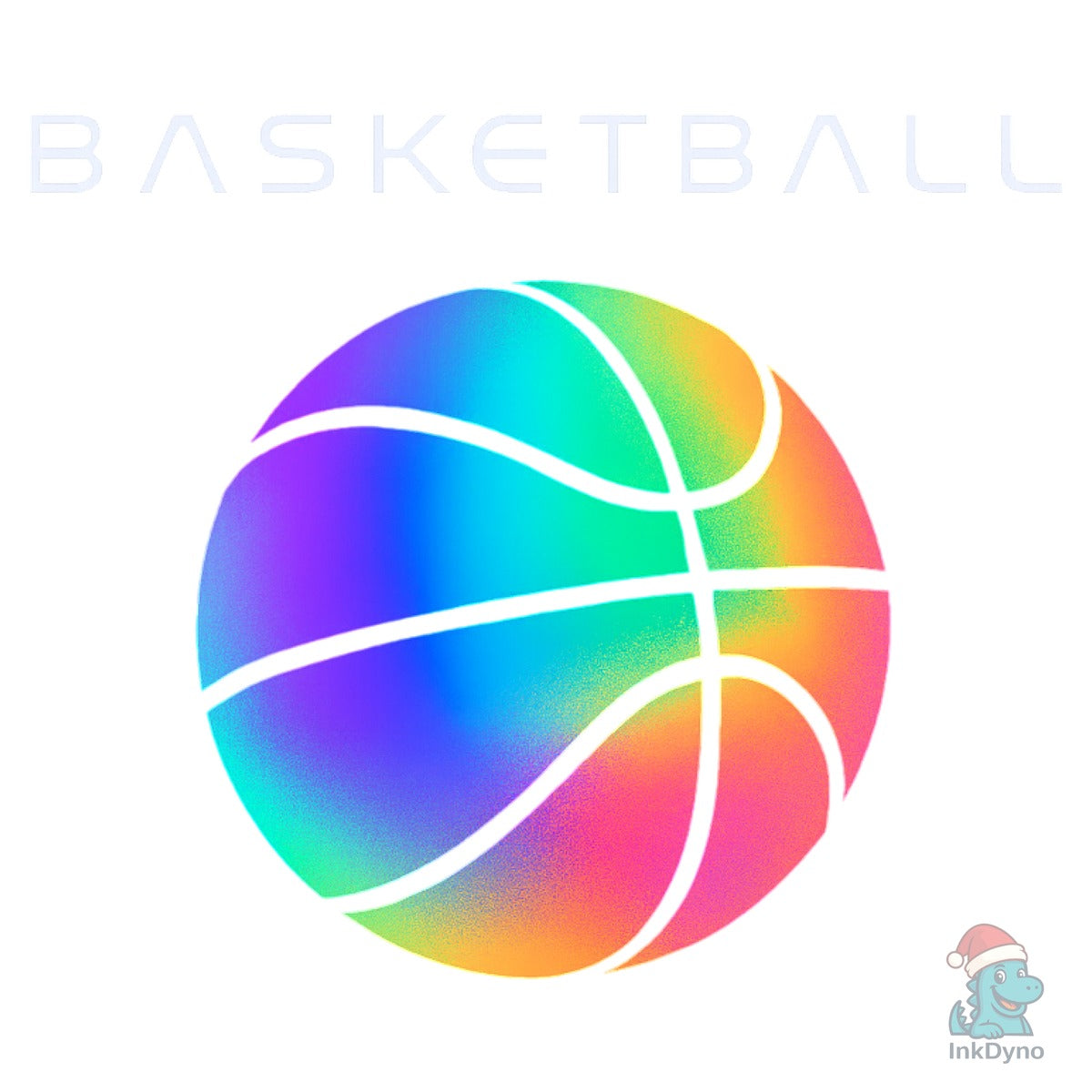 Iridescent Basketball Logo Design