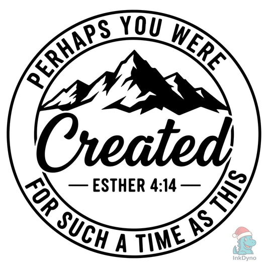 Mountain Esther 4:14 Christian - DTF Transfer