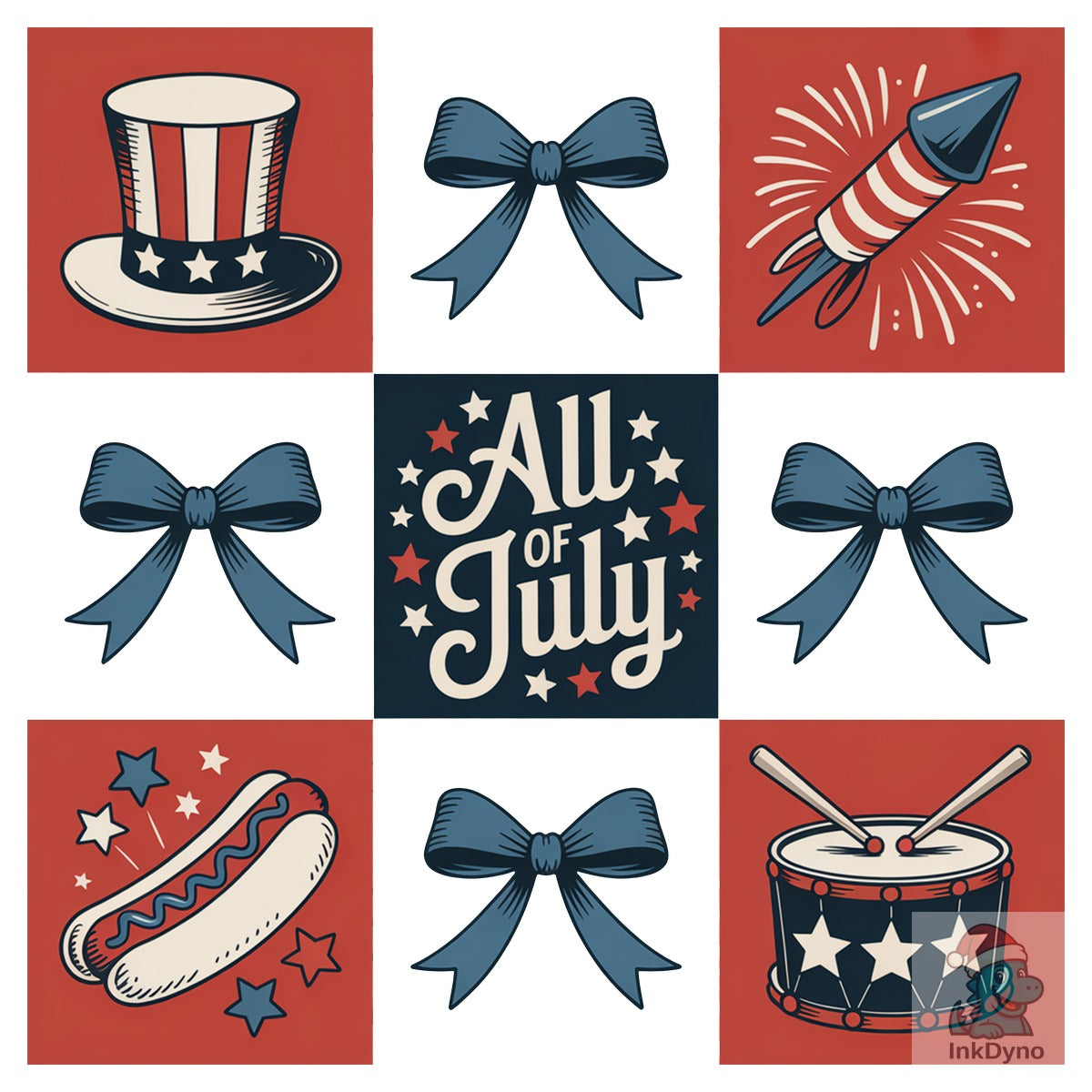 All of July Patriotic Design