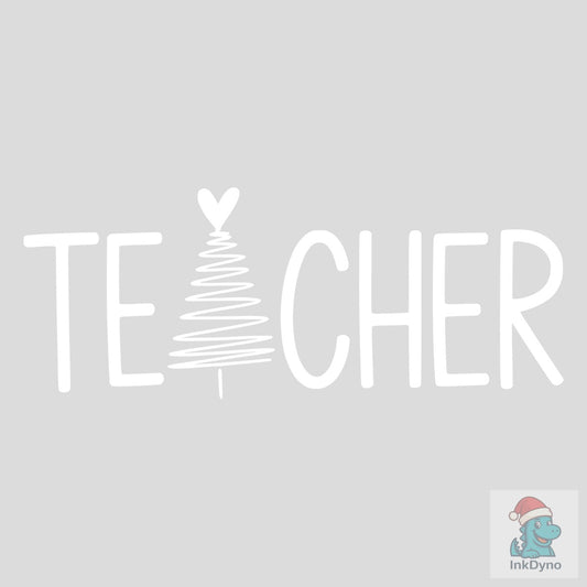 Christmas Teacher Tree Merry Teacher - DTF Transfer