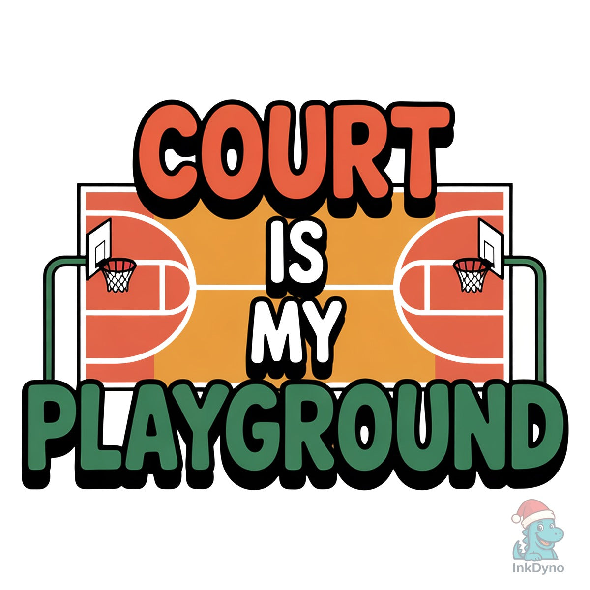 Court is My Playground Basketball Shirt