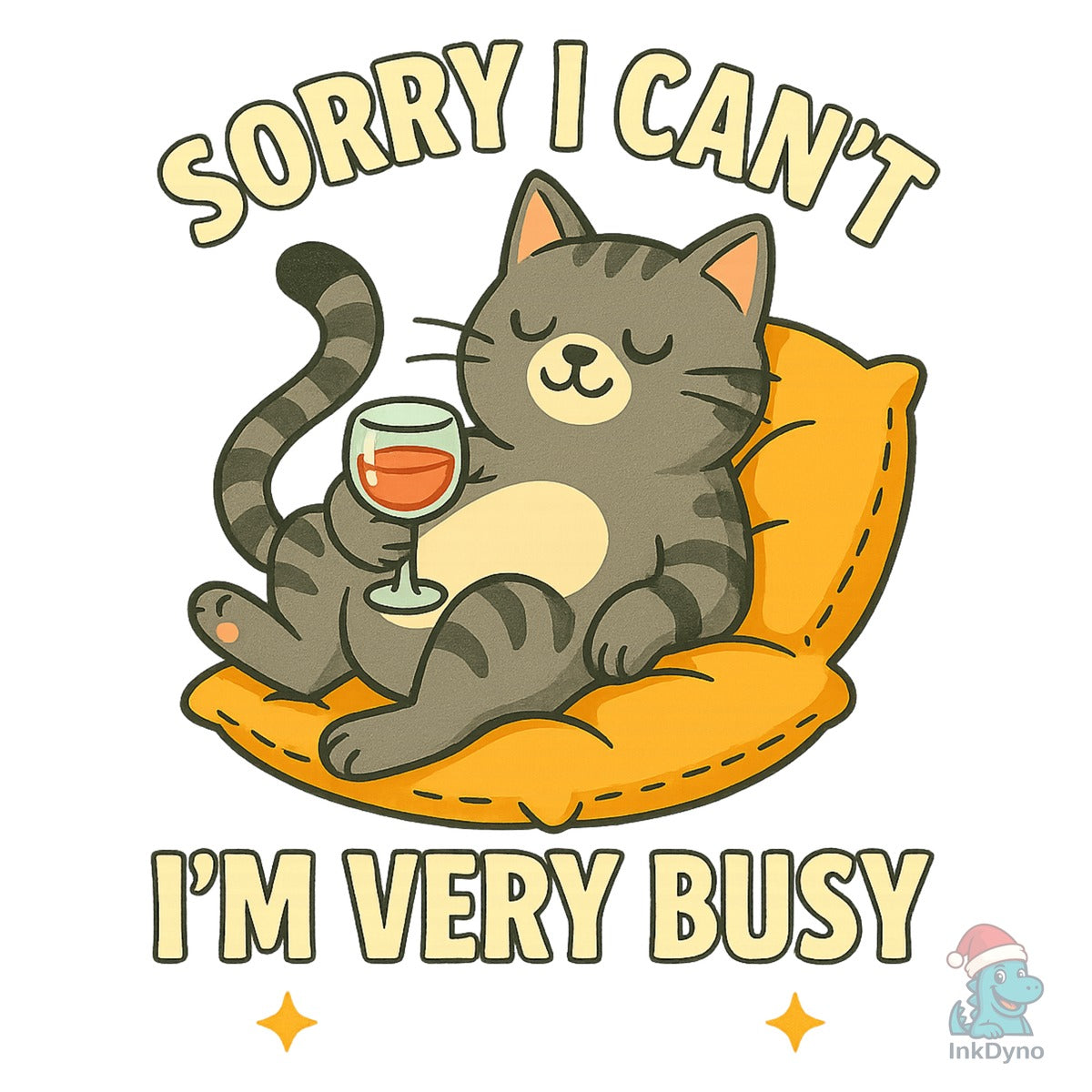 Funny Cat Wine