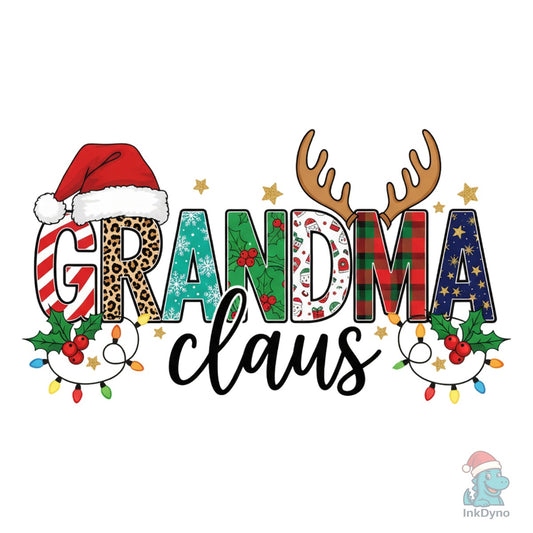 Grandma Christmas Christmas Light - DTF Transfer