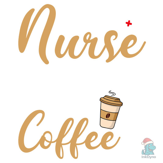 Half Coffee Anesthetist Nurse T-Shirt - DTF Transfer