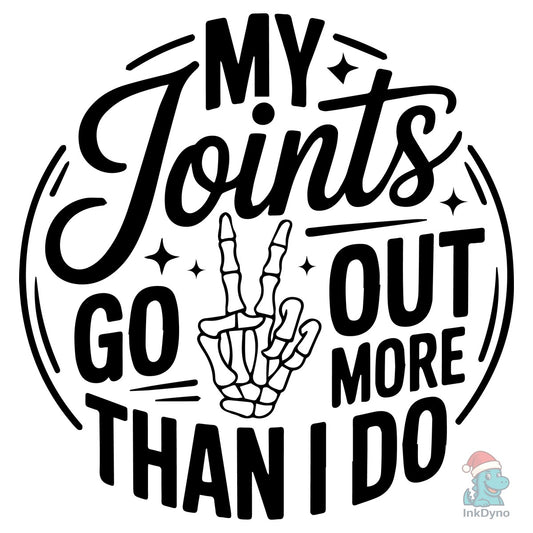 Sarcastic Quotes Rocking Skeleton Hand - DTF Transfer
