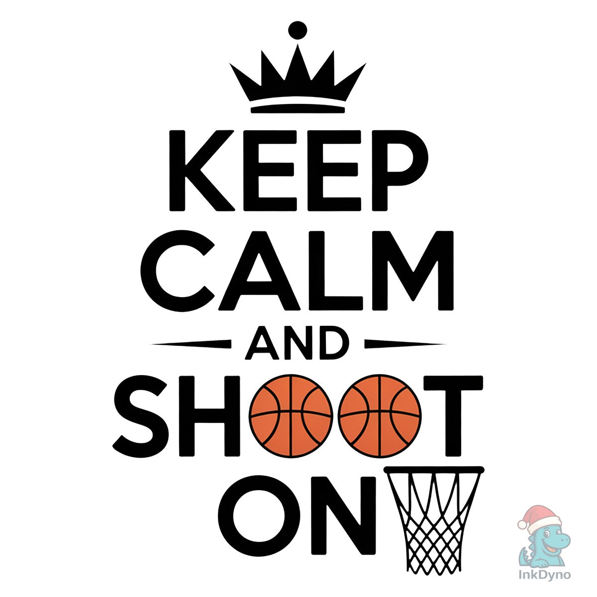 Keep Calm and Shoot on Basketball Shirt