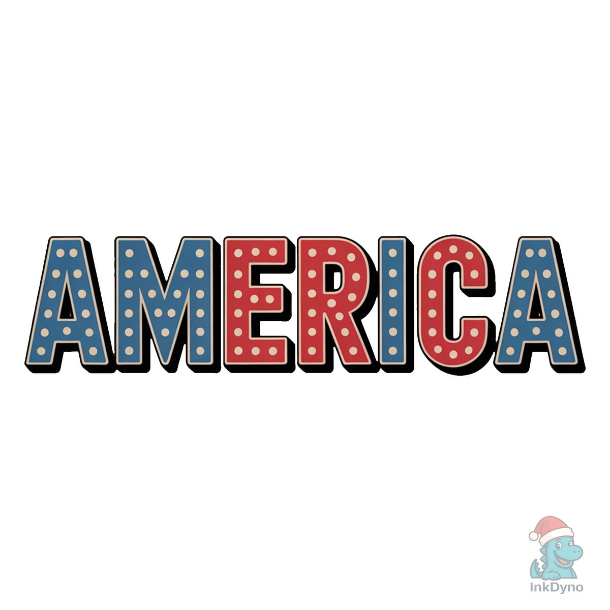 America Retro Marquee Sublimation De