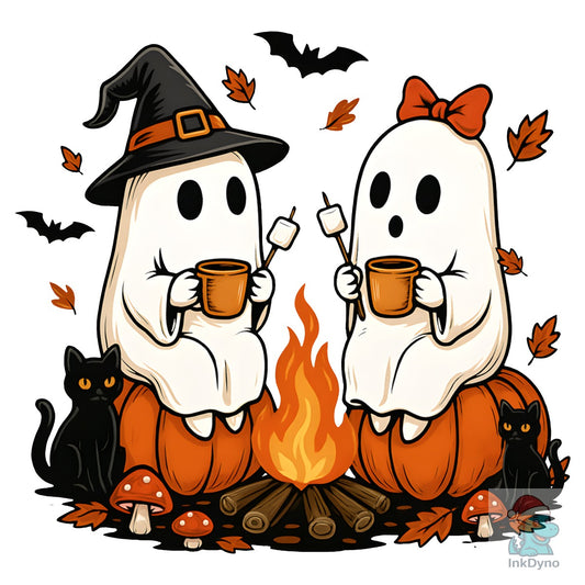 Ghost Campfire Halloween - DTF Transfer