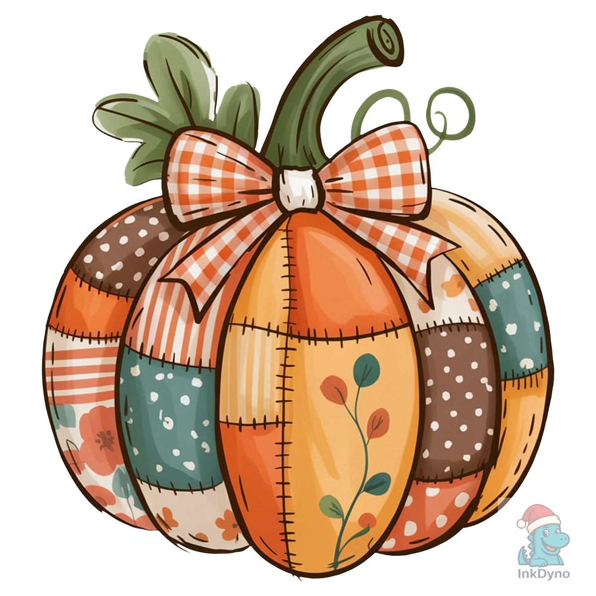 Vintage Patchwork Pumpkin Farmhouse