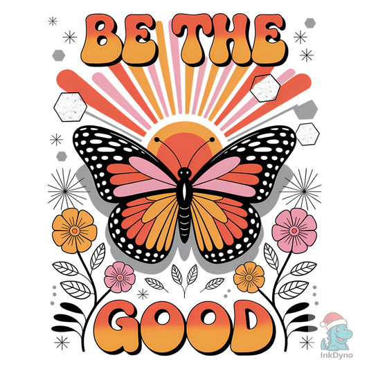 Butterfly - Retro Be the Good Art - DTF Transfer