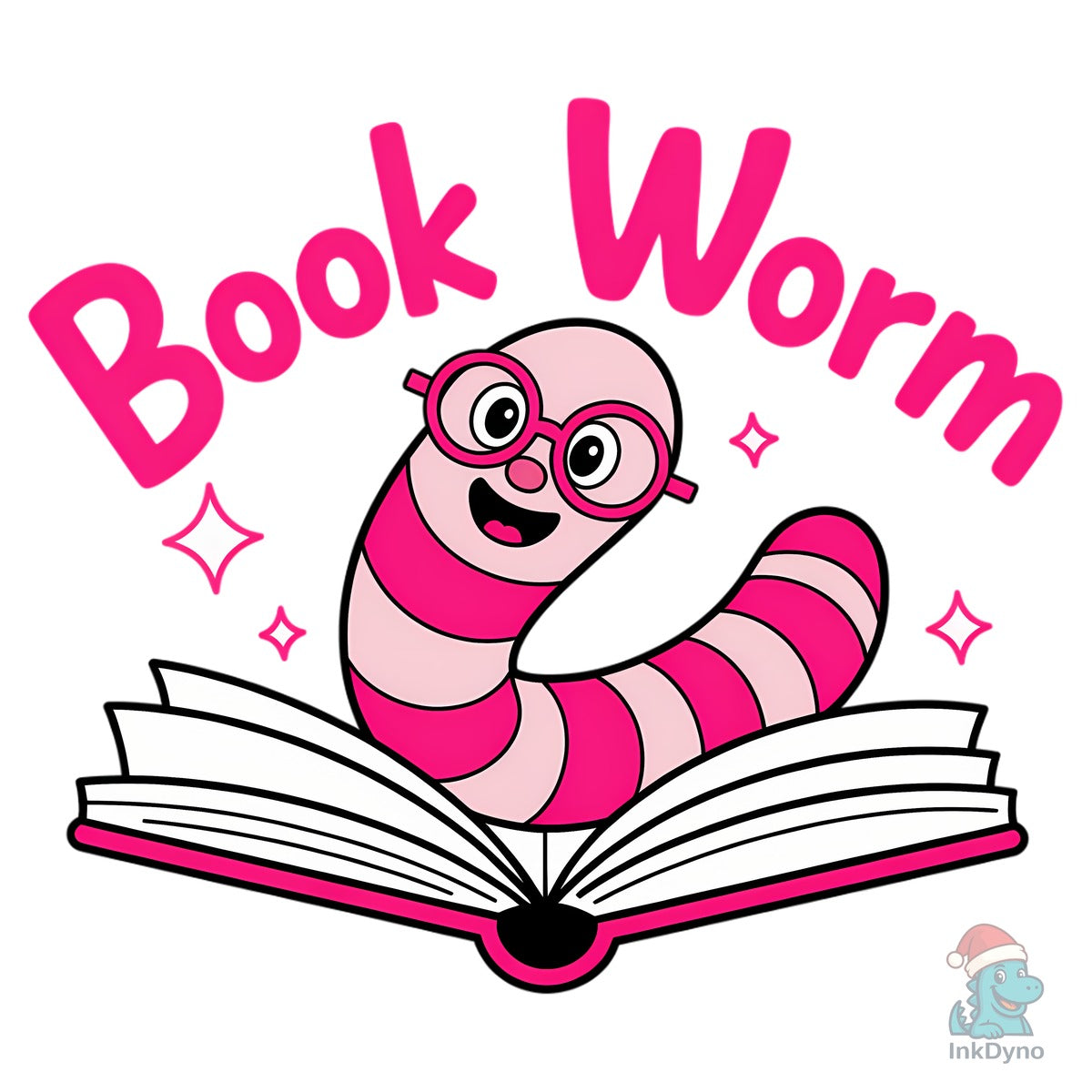 Pink Striped Bookworm