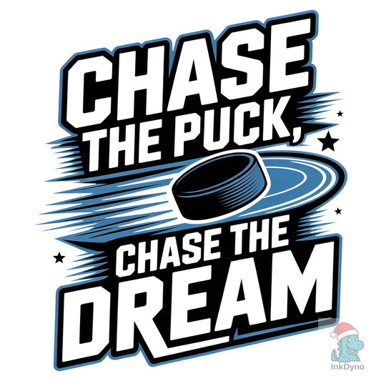 Ice Hockey Chase the Puck Shirt - DTF Transfer