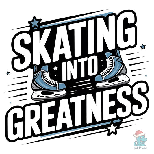 Ice Hockey Skating Trendy Shirt - DTF Transfer