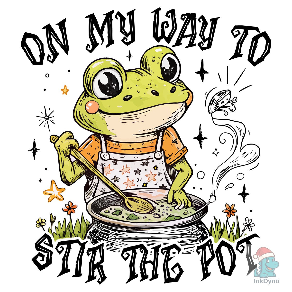 On My Way to Stir the Pot T-shirt Design