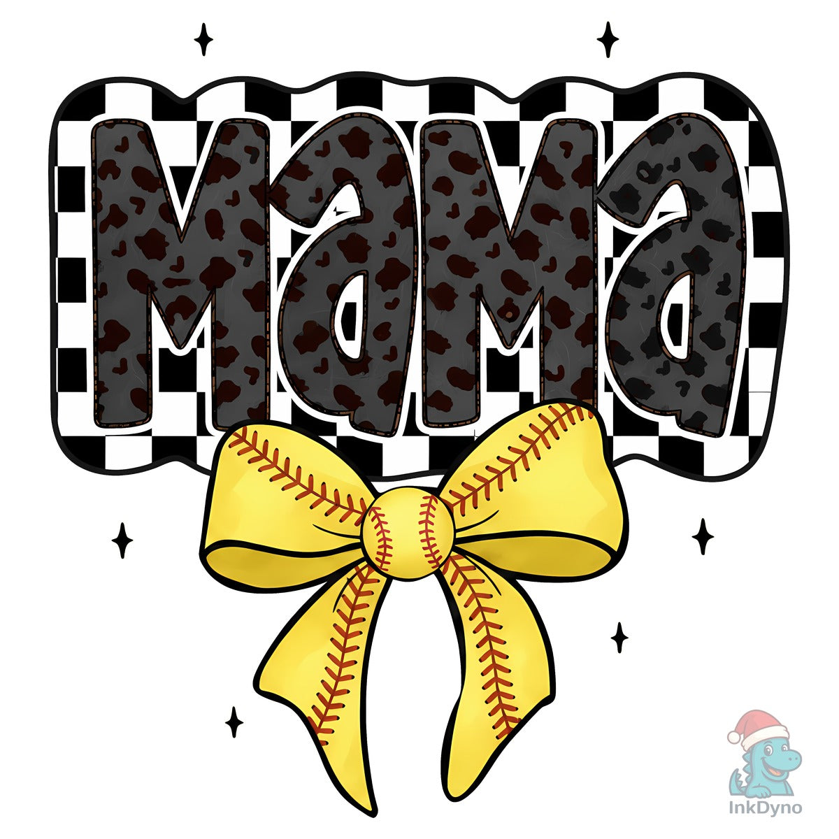 Retro Softball Mama Coquette Game Day