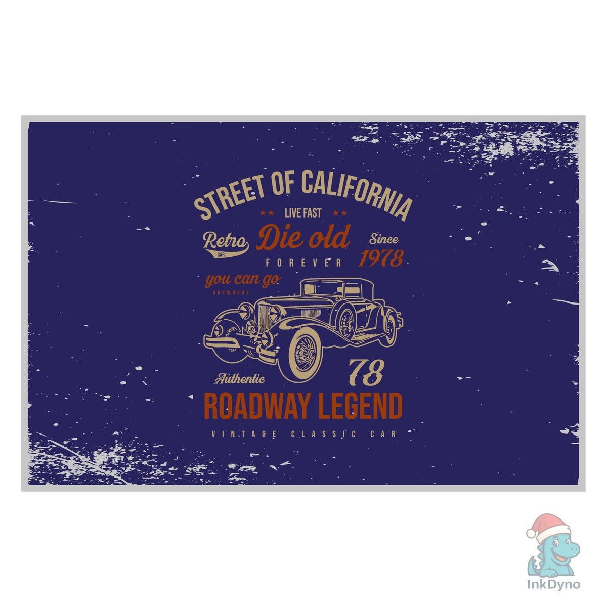 Vintage Classic Retro Car T Shirt Design
