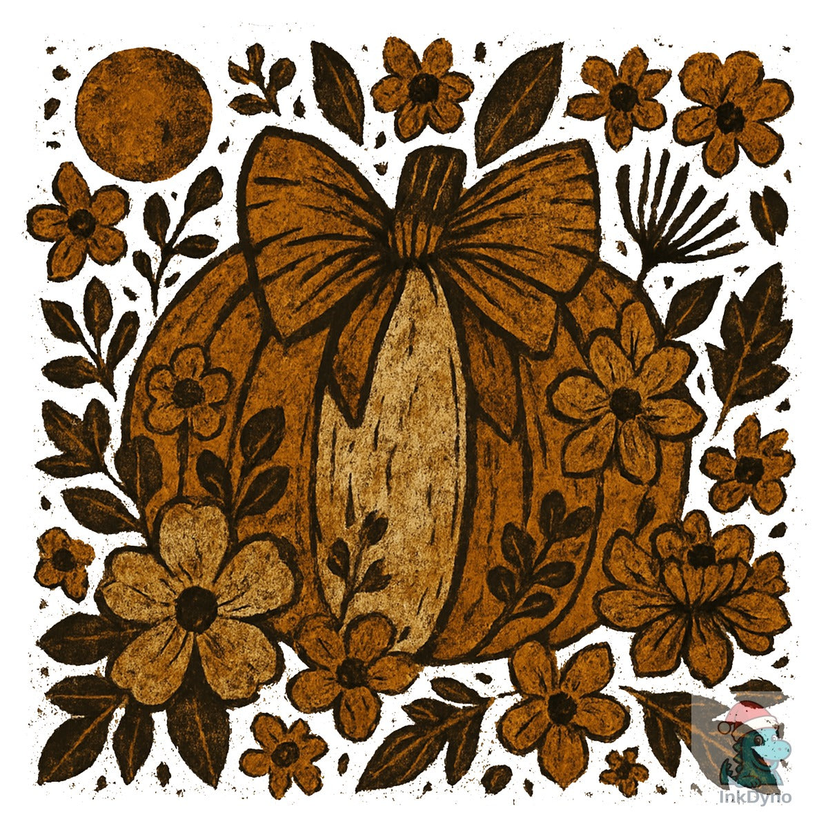 Pumpkin Boho Floral Fall Fall