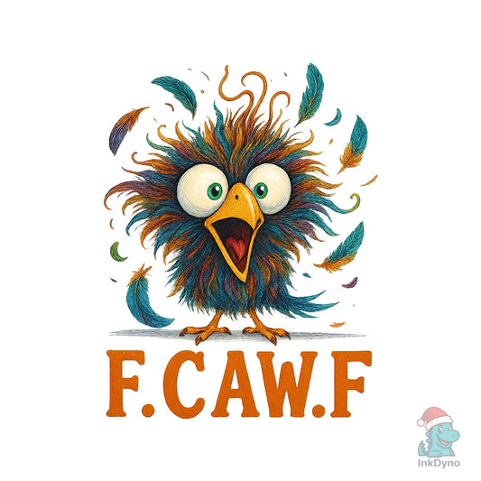 F.CAW.F Colorful Bird Design - DTF Transfer