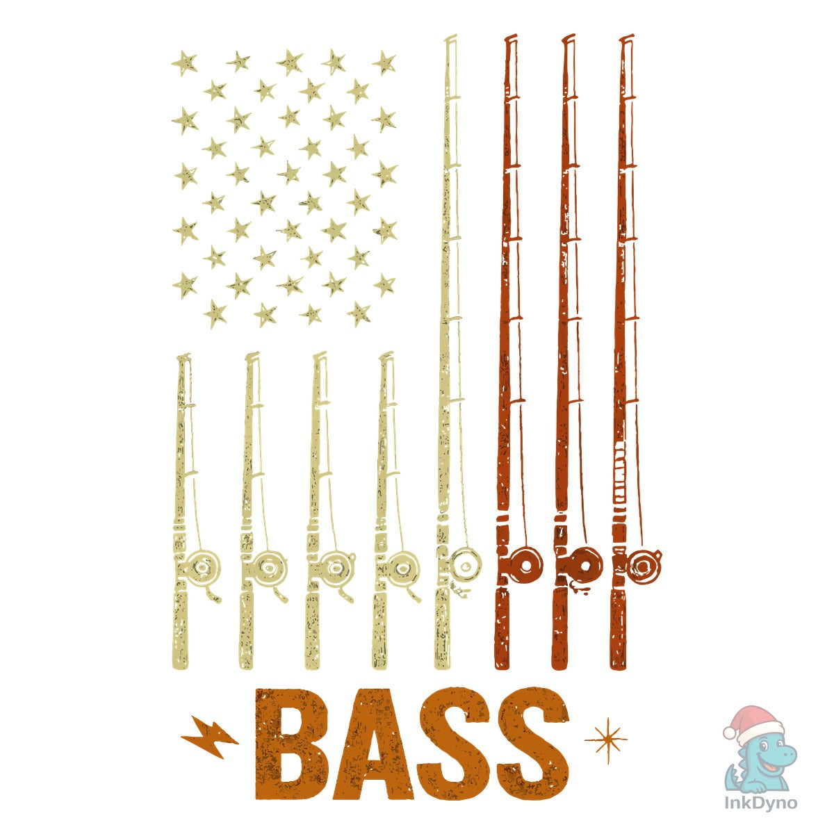 Vintage American Flag Made of Fishing Ro
