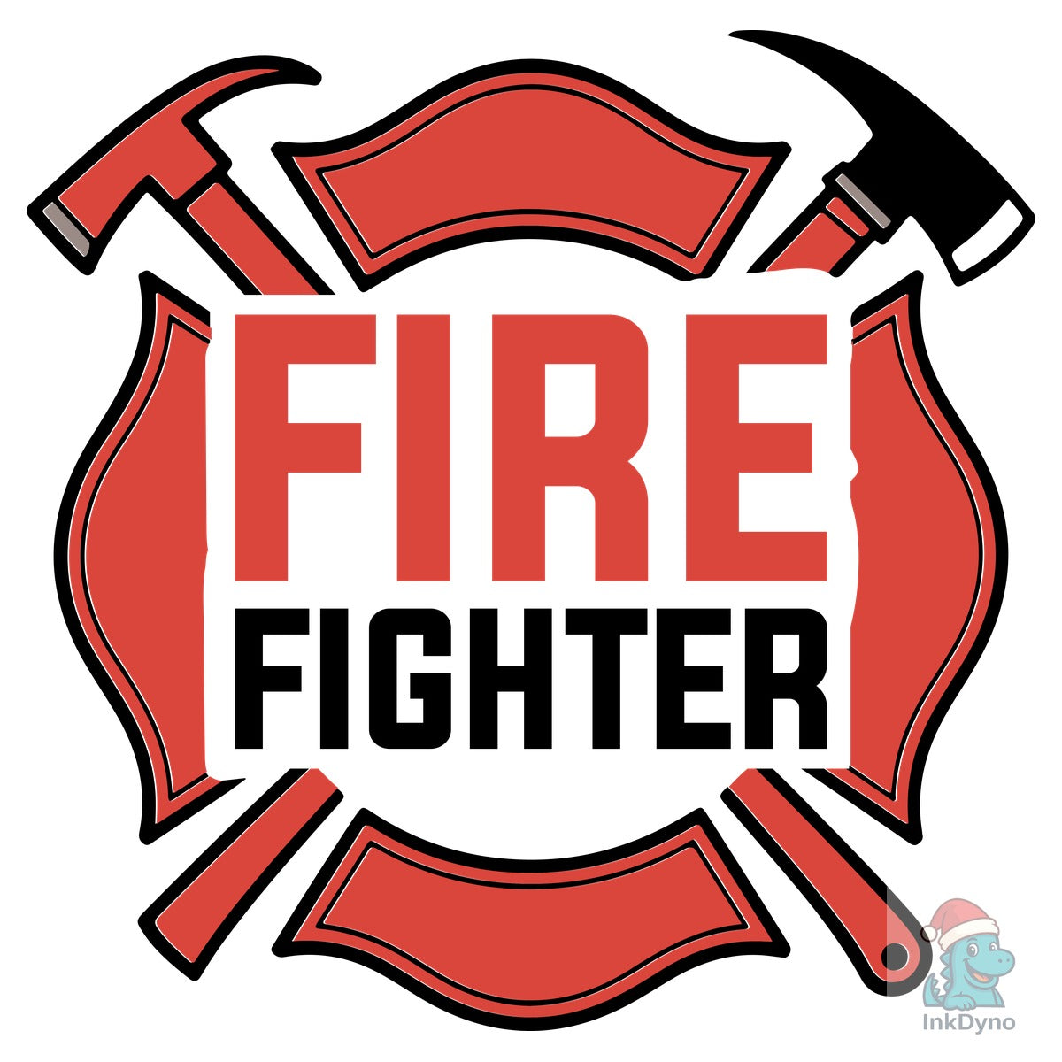Fire Fighter Shield Logo Icon Design