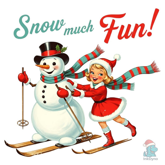 Vintage Christmas Snow Sublimation - DTF Transfer