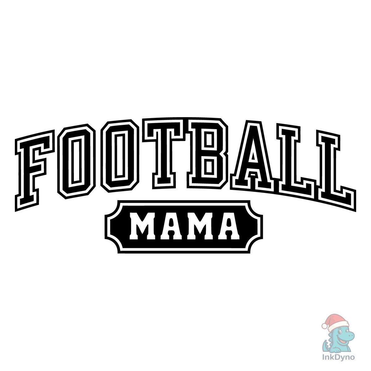 Bold Football Mama Sports Graphic