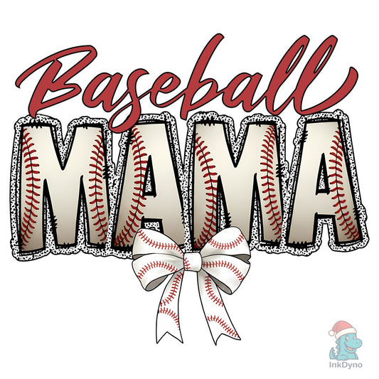 Baseball Mama Game Day Coquette Preppy - DTF Transfer