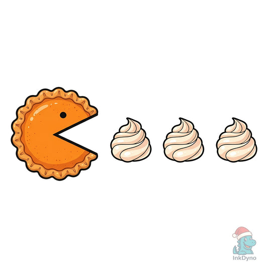 Funny Pumpkin Pie Thanksgiving Design - DTF Transfer