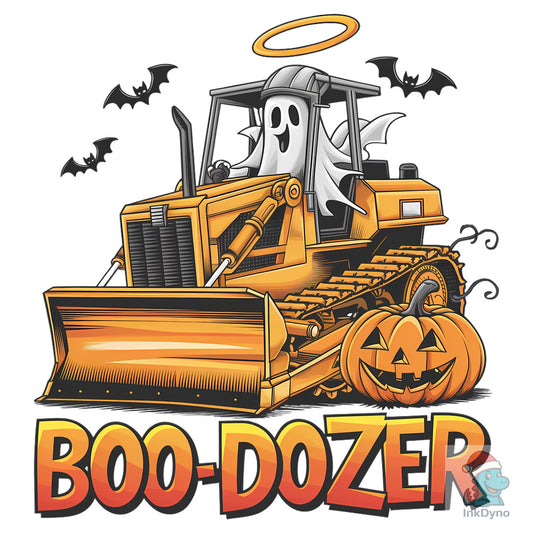 Halloween Ghost Boo-Dozer - DTF Transfer