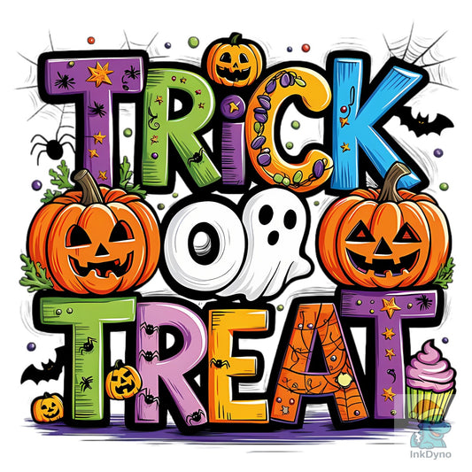 Trick or Treat - Colorful Halloween - DTF Transfer