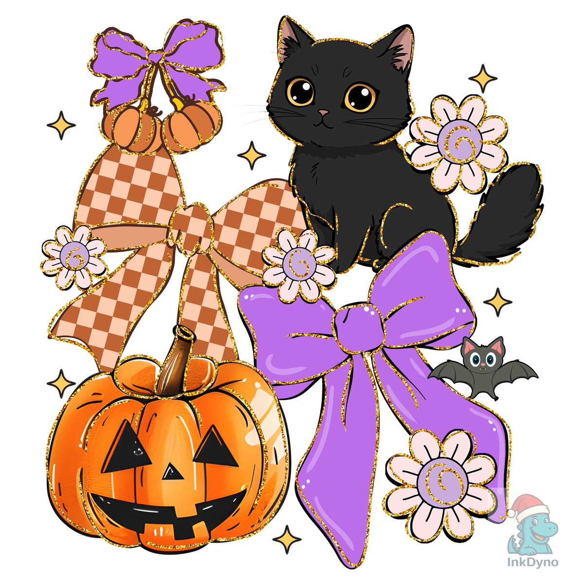 Blakck Cat Halloween Coquette